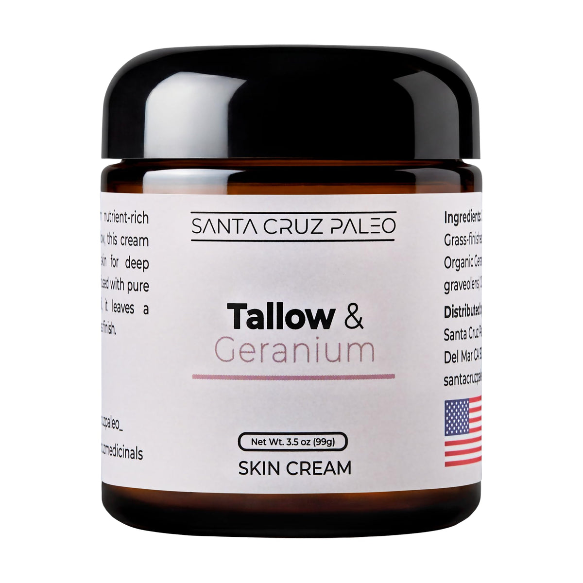 Santa Cruz Paleo front jar showing label and size, clear ingredient focus
