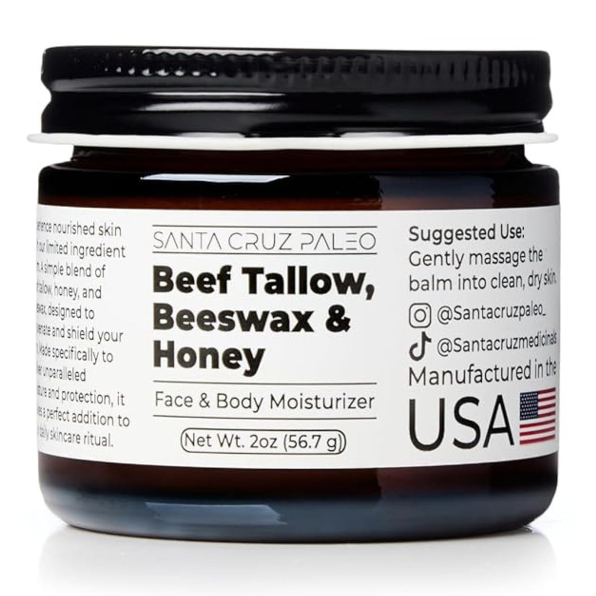 Santa Cruz Paleo front jar showing clean packaging and organic claim