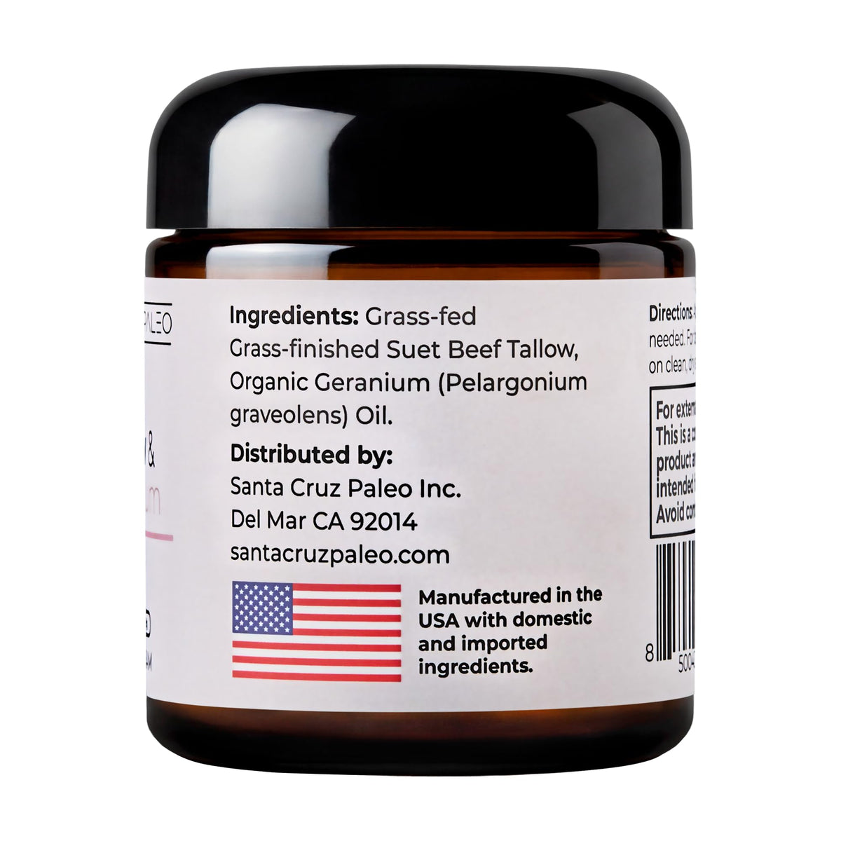 Santa Cruz Paleo close-up texture of tallow cream showing smooth absorption