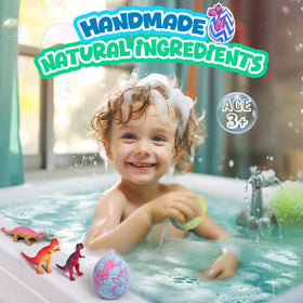 sanyi bath bomb fizzing in tub with bubbles, creates playful bath experience