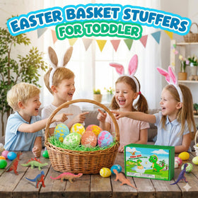 sanyi individually wrapped eggs in an Easter basket, ready-made seasonal gift