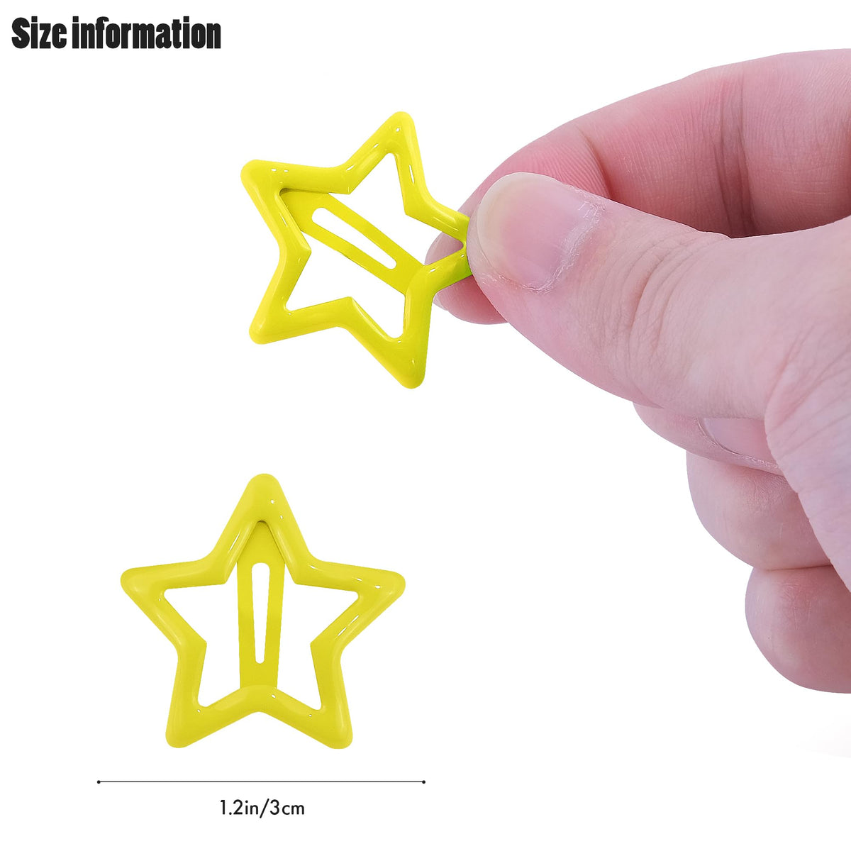 SAOROPEB star clip close-up of metal texture highlighting durable finish