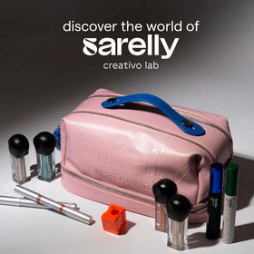SARELLY lifestyle shot outdoors showing long-lasting, smudge-free hold