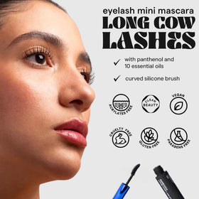 SARELLY applying mascara on model showing lift and definition benefit