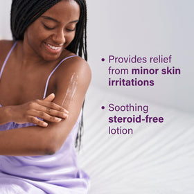 Sarna aloe squalane jojoba ingredients staged to show moisturizing benefit