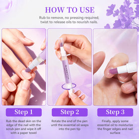 SASSYTIP nourishing oil pen applying hydration to seal cuticles
