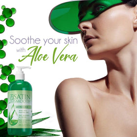 SATIN SMOOTH close-up gel texture illustrating fast-absorbing hydration