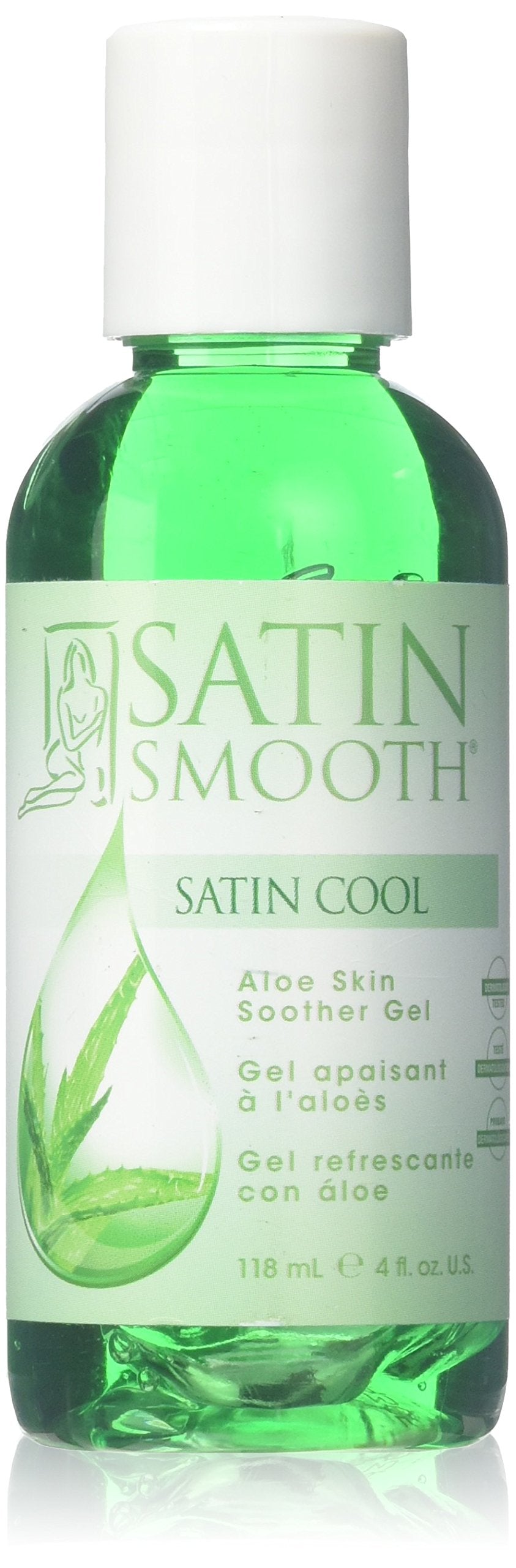 SATIN SMOOTH front tube packaging showing product name and size for easy identification