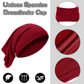 SATINIOR cap stretched to show elasticity and secure hold benefit