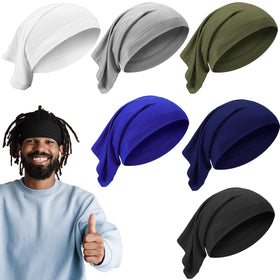 SATINIOR front view pack of six caps shows variety and easy styling benefit