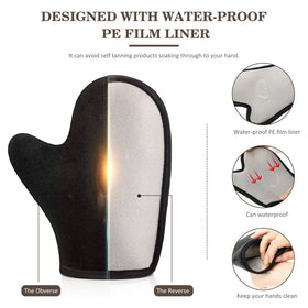SATINIOR inner PVC liner exposed to show waterproof protection and stain prevention