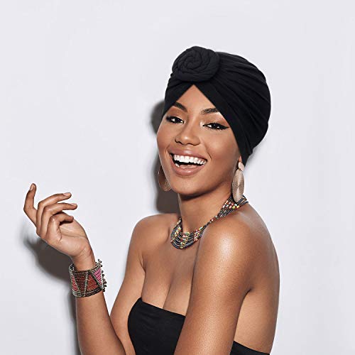 SATINIOR model wearing purple turban illustrating confidence and everyday wear