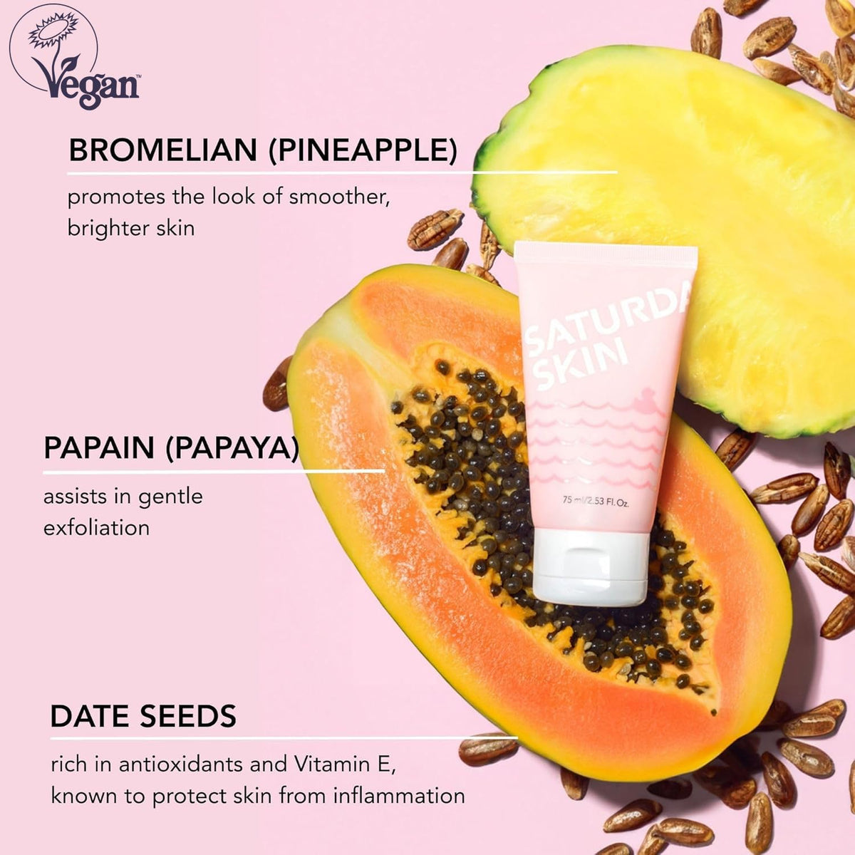 Saturday Skin cellulose rolls captured during massage, lifting impurities