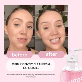 Saturday Skin in-hand dispense demonstrating small amount needed and controlled application