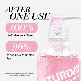 Saturday Skin acai oats cica collage showing natural actives and antioxidant benefits