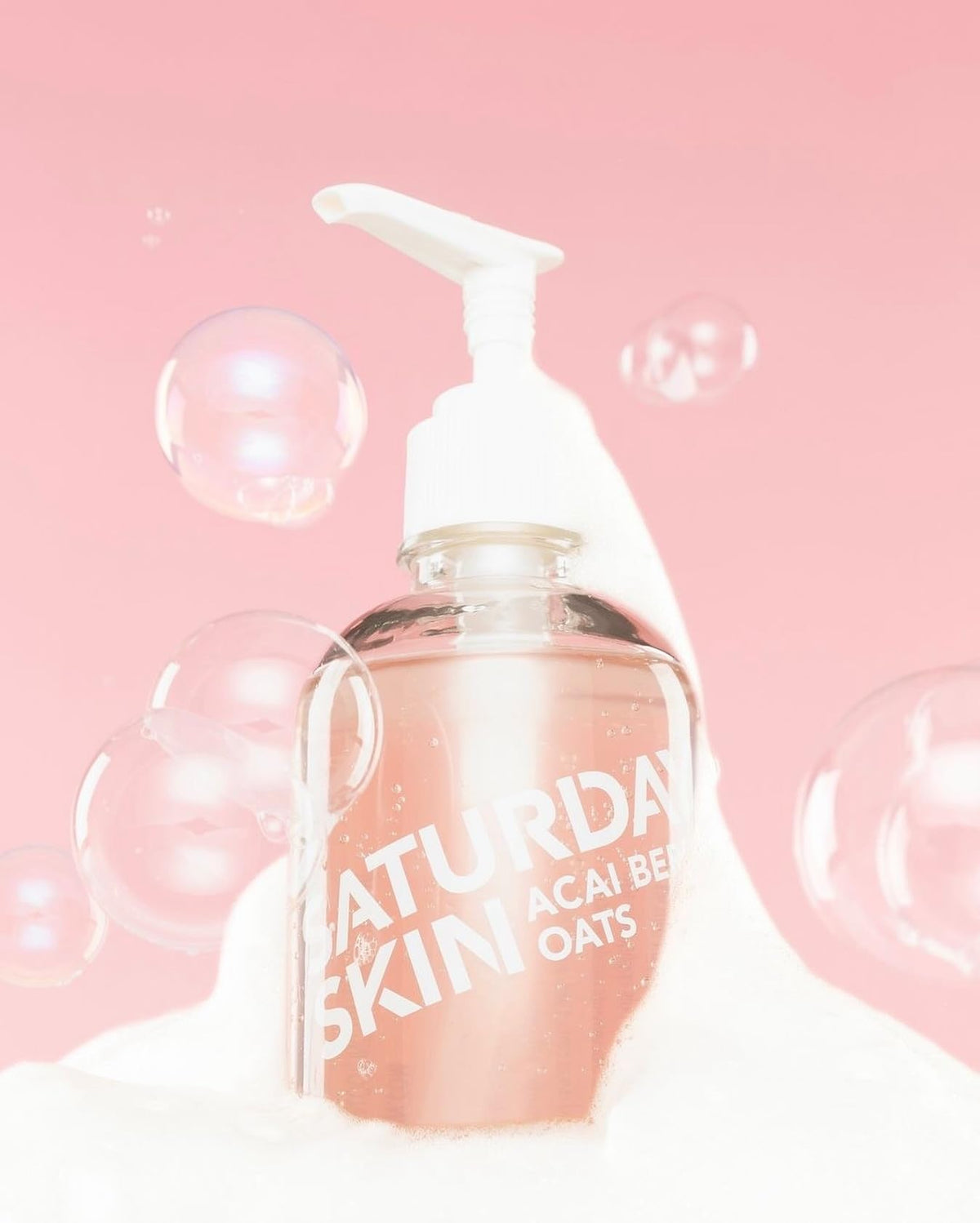 Saturday Skin ingredients label close-up revealing active components and transparency