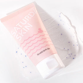 Saturday Skin tube label and cap detail for ingredient clarity