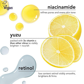 side-by-side morning results with Saturday Skin mask showing refreshed radiance