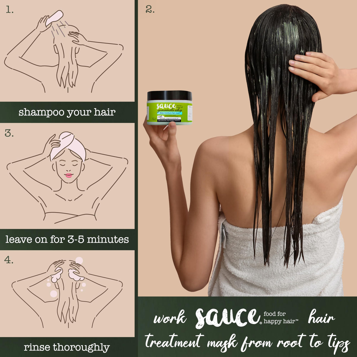 SAUCE BEAUTY 12 fl oz scale comparison showing full-size value