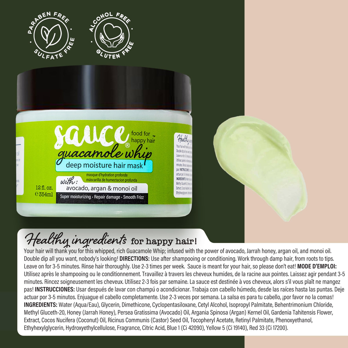 SAUCE BEAUTY bathroom lifestyle scene portraying relaxing, nourishing routine