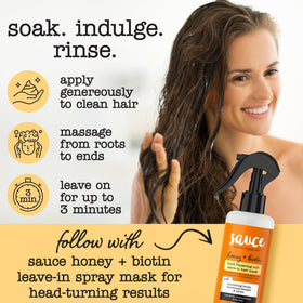 SAUCE BEAUTY before and after photos with improved curl definition