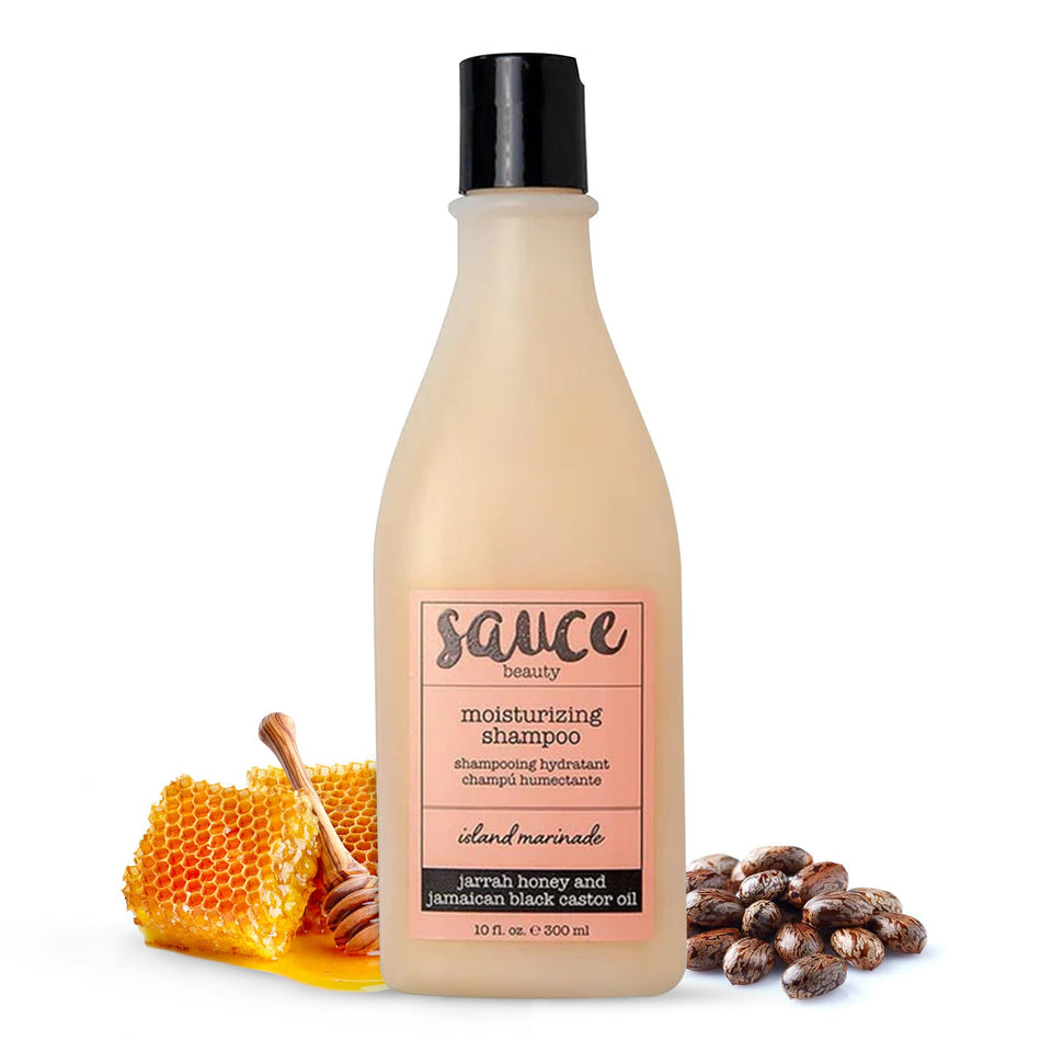 SAUCE BEAUTY front packaging showing bottle and product name benefits