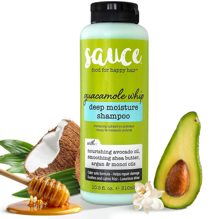 SAUCE BEAUTY front bottle view showing product and hydrating formula