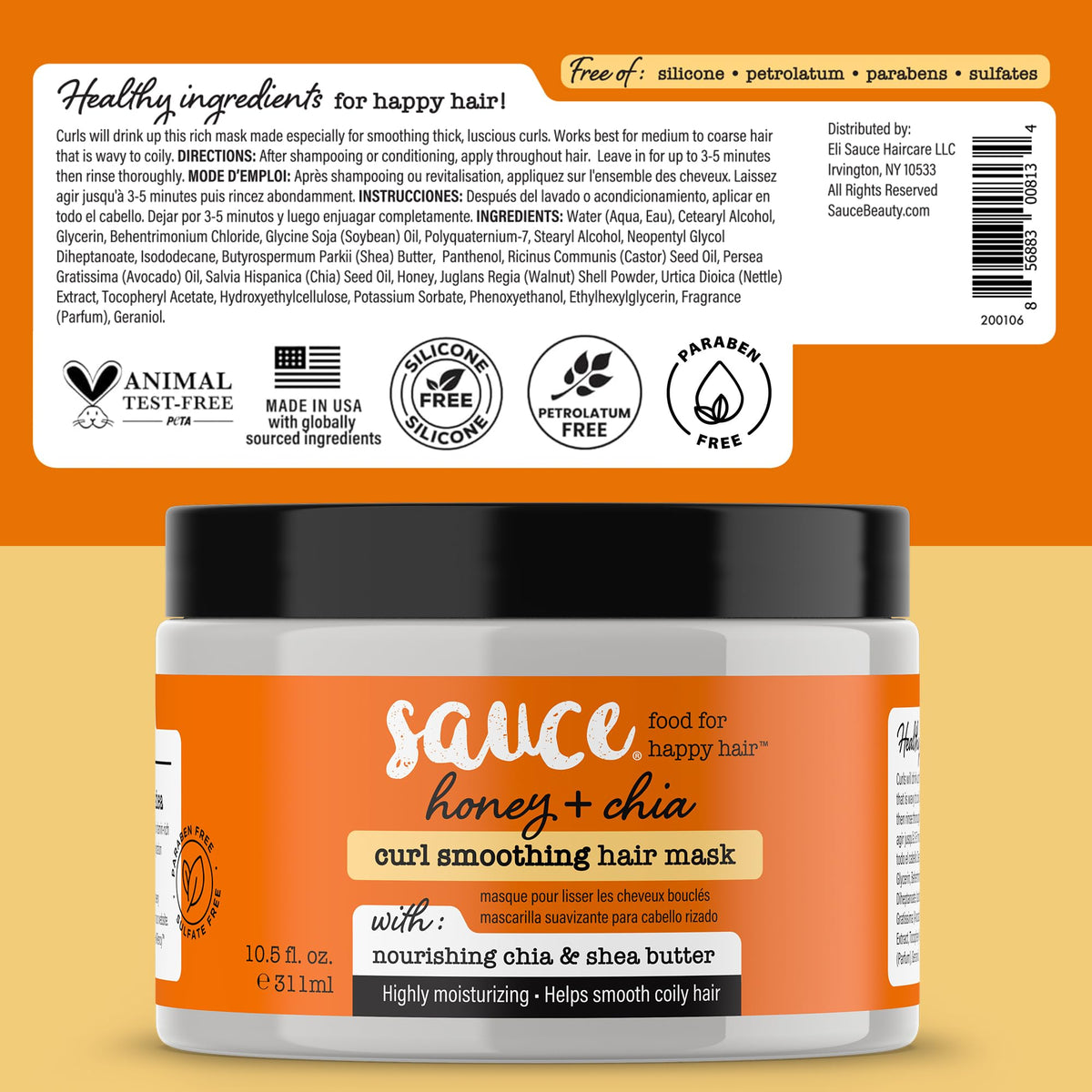 SAUCE BEAUTY color-treated hair after treatment showing restored softness and shine
