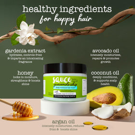 SAUCE BEAUTY in-shower application demonstrating detangling and softness