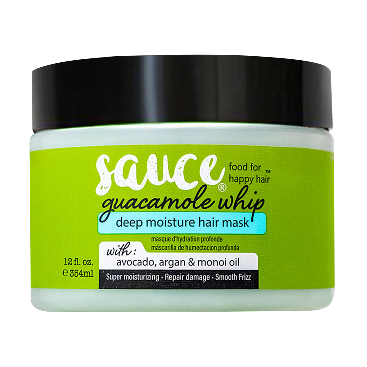 SAUCE BEAUTY jar front view showing product and nourishing benefit