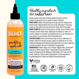 SAUCE BEAUTY on bathroom shelf lifestyle shot suggesting daily routine fit
