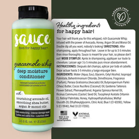 SAUCE BEAUTY on vanity in bathroom for everyday haircare routine