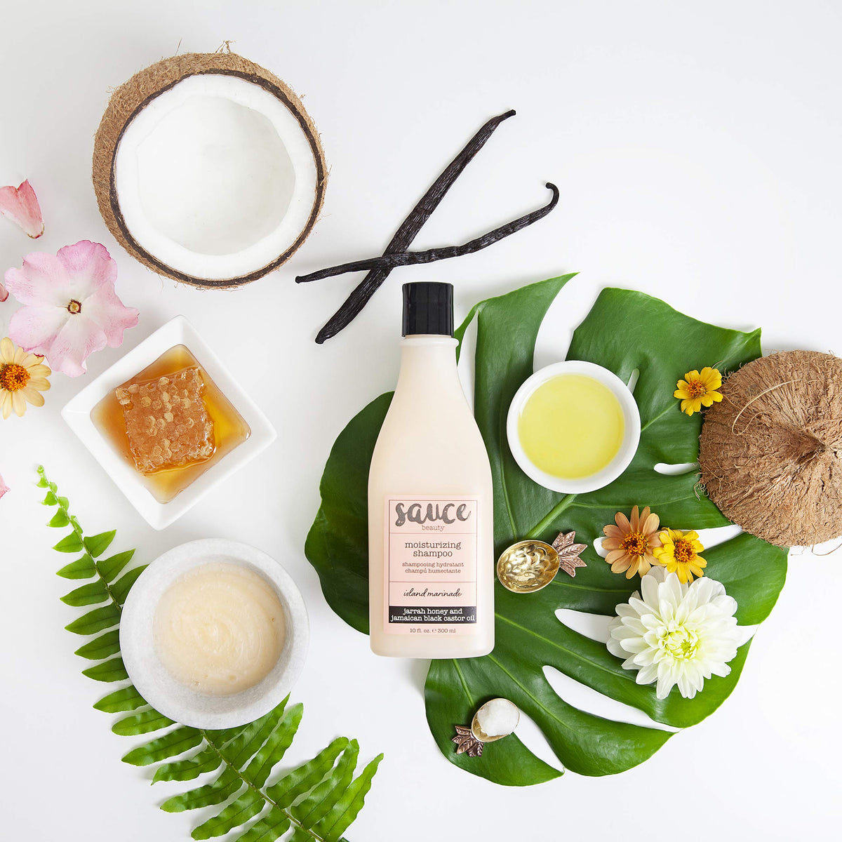 SAUCE BEAUTY rich lather on hands demonstrating gentle cleansing benefit