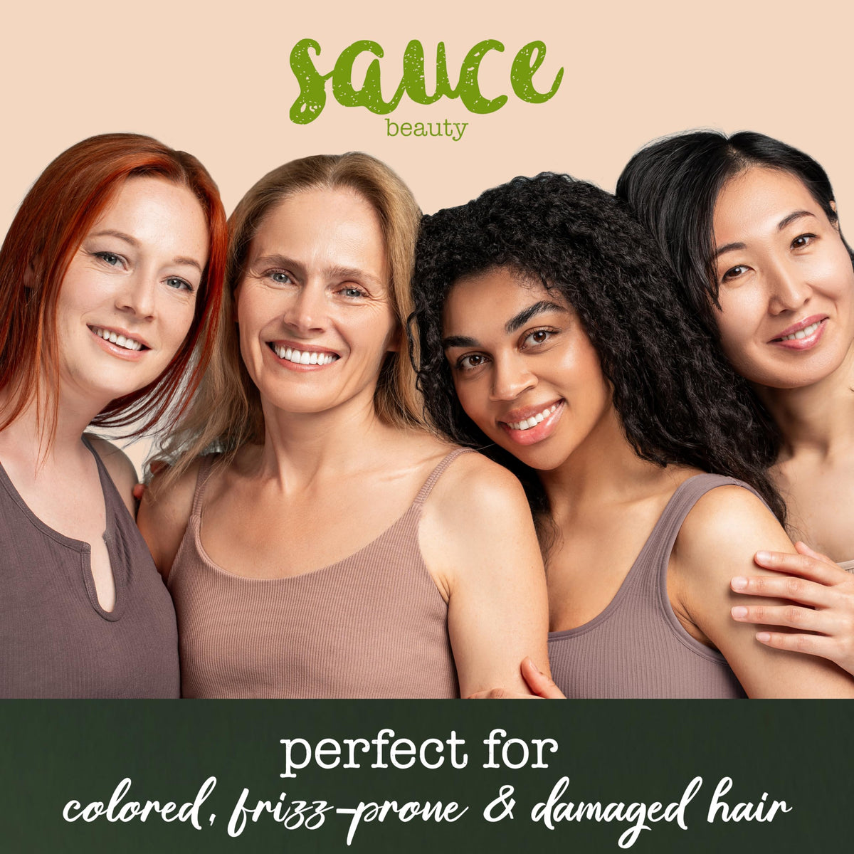 SAUCE BEAUTY jar in hand showing scale and travel-friendly benefit