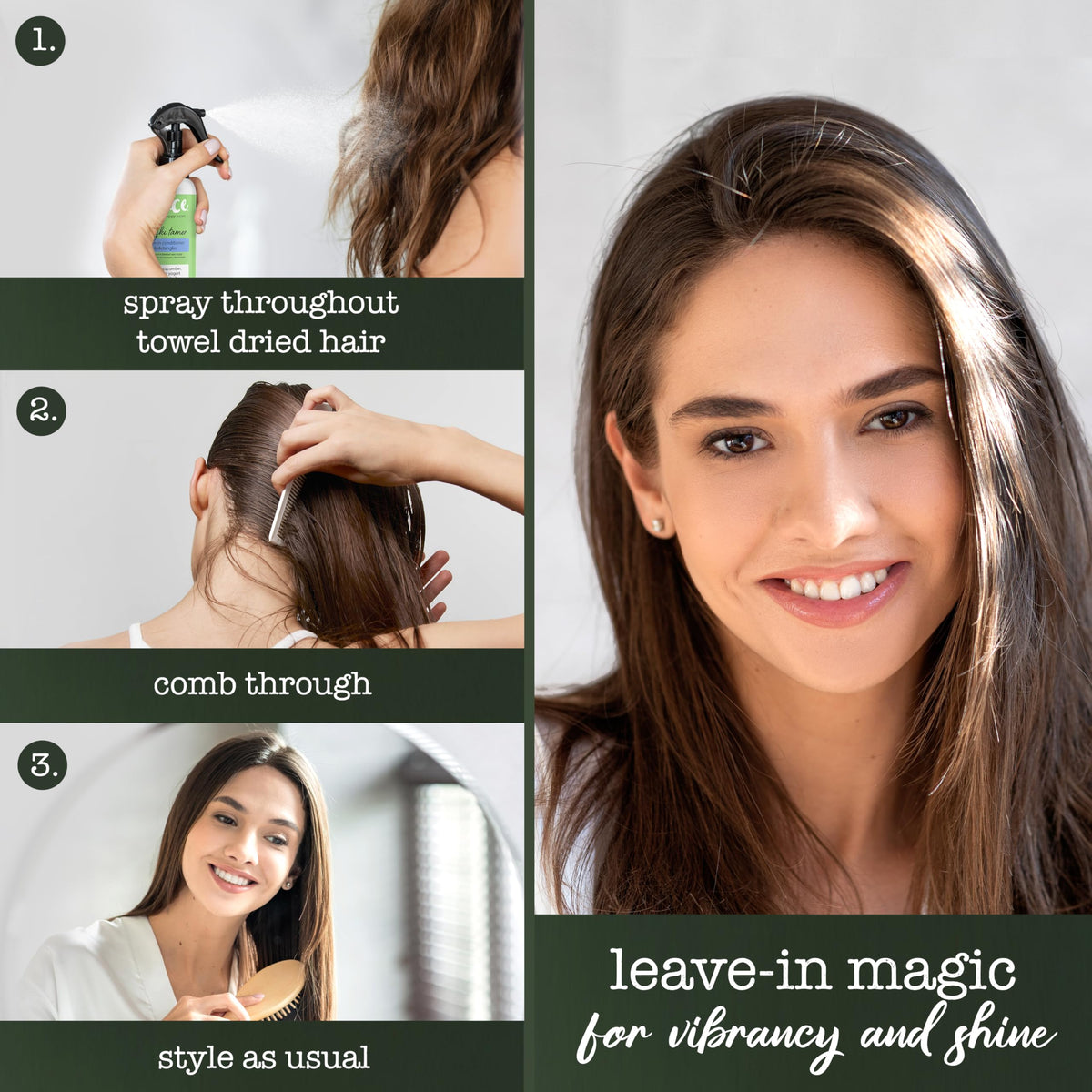 SAUCE BEAUTY styled hair showing shine and strengthened finish benefit