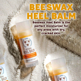 Savannah Bee Company applying balm to heel demonstrating soothing and softening benefit