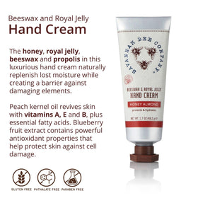 Savannah Bee Company cream being applied to hands to soothe and soften skin