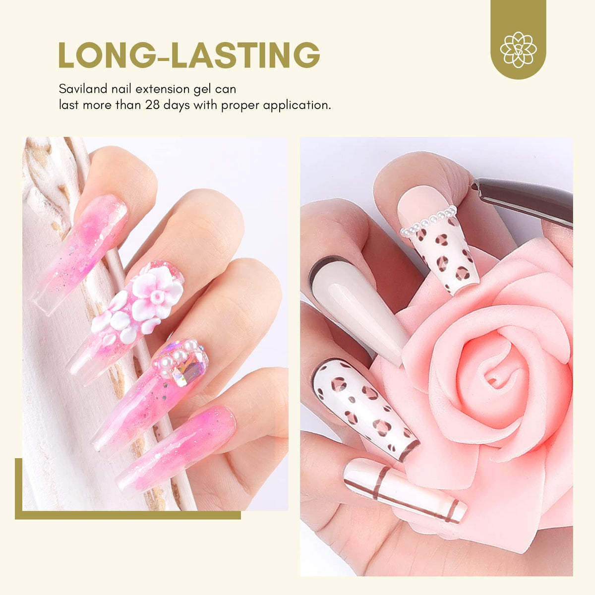 SAVILAND acrylic brush bristles detail for precise application and control
