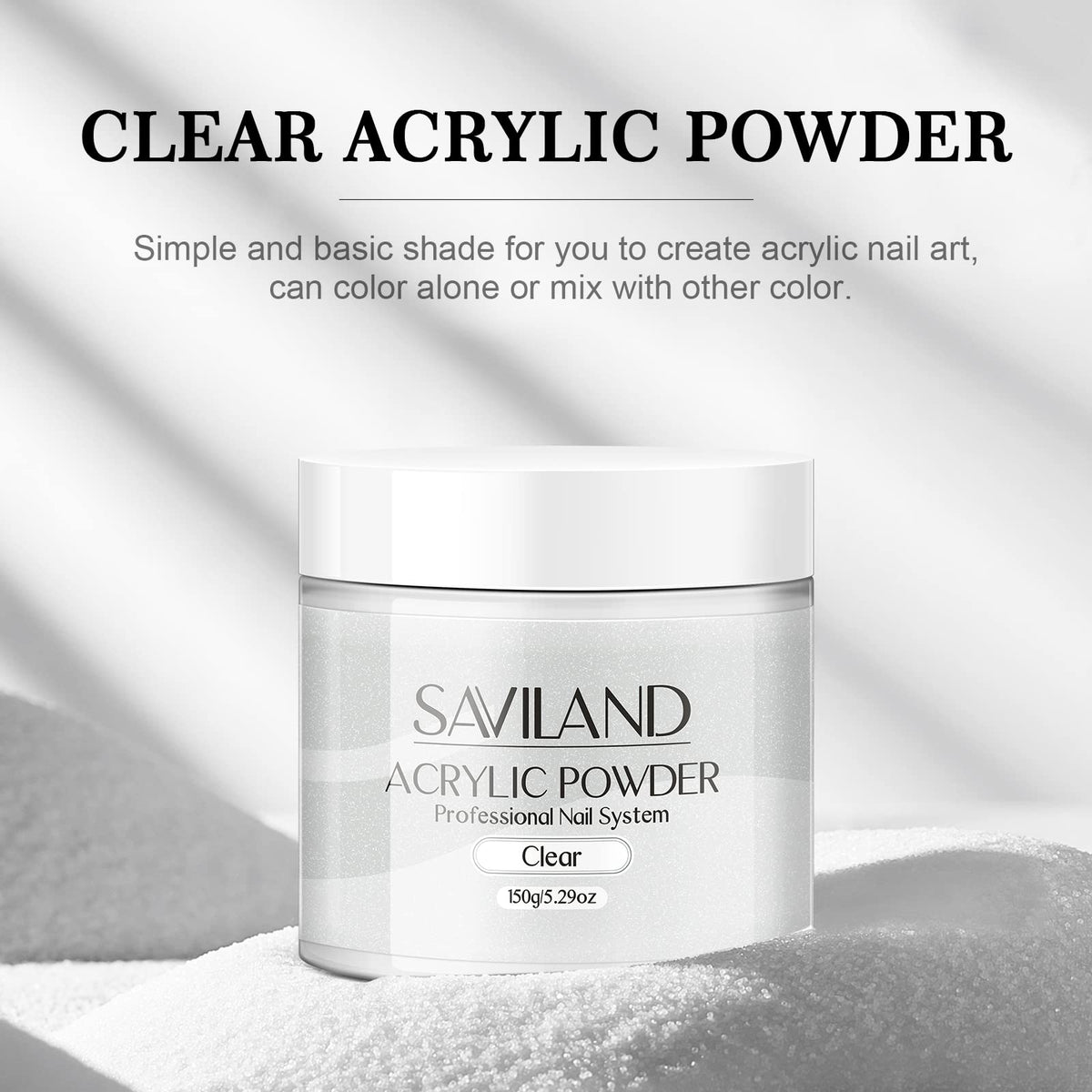 close-up texture of SAVILAND powder showing fine grains for bubble-free finish