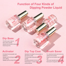 SAVILAND activator bottle close-up speeding dip powder setting