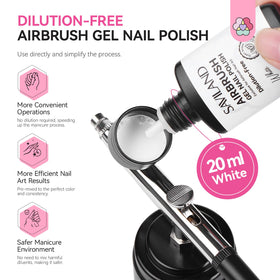 SAVILAND close-up of smooth white gel texture highlighting clog-free flow benefit