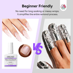 SAVILAND before and after nails showing clean surface and preserved nail health