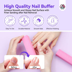 SAVILAND before and after nail comparison showing cleaner nails benefit