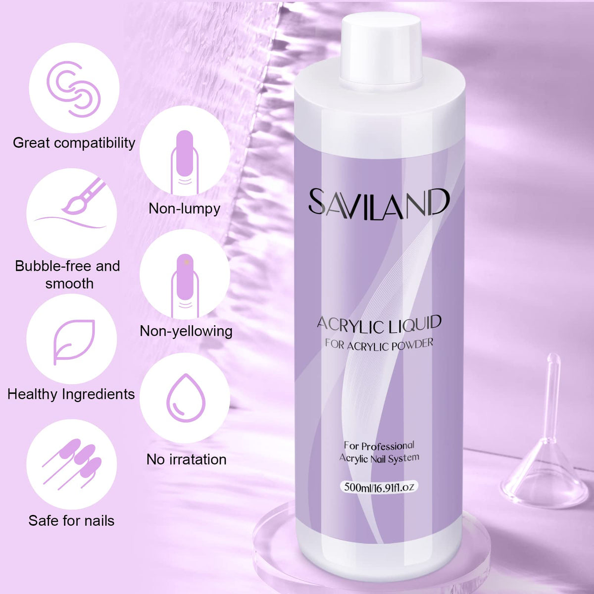 SAVILAND label close-up showing safety instructions and ingredient clarity