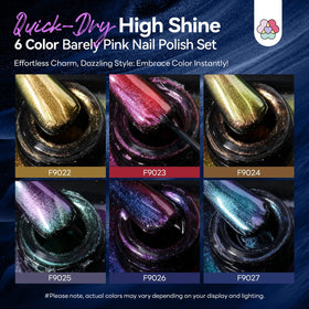 SAVILAND polish bottles lined up to display each chameleon shade for quick shade selection