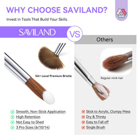 SAVILAND cleaning comb detail removing powder to prolong brush life and performance