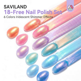 SAVILAND brush close-up showing smooth polish texture for even application
