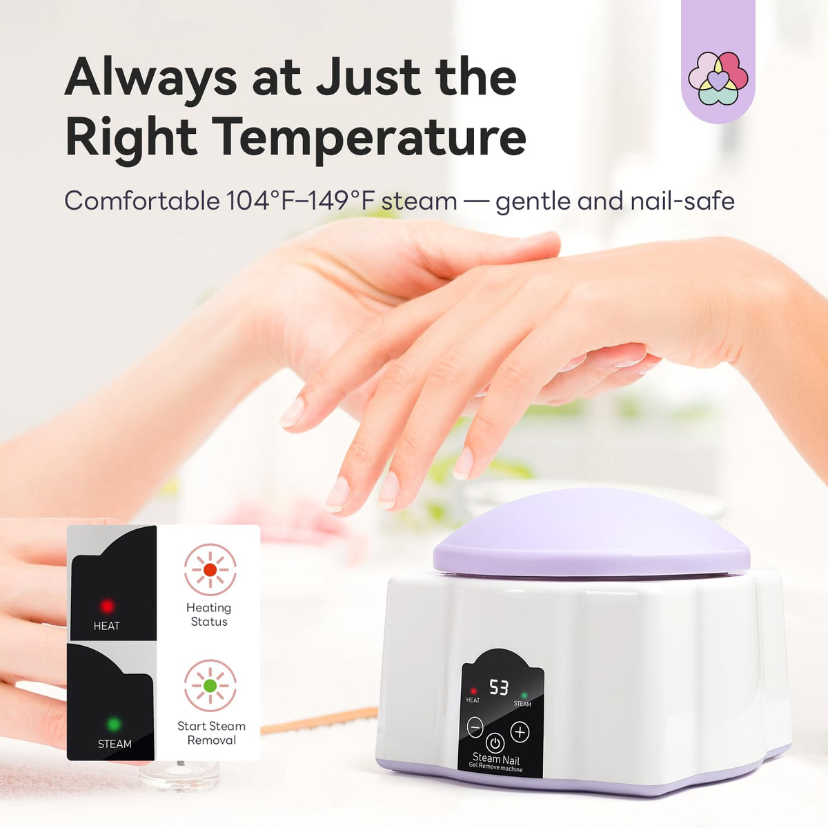 SAVILAND close-up of soft silicone finger rest for steady, comfortable nail treatment