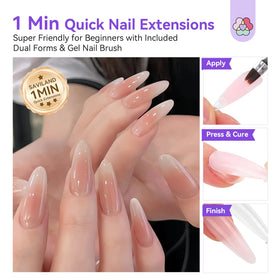 SAVILAND dual forms and nail clip displayed for stable shaping and faster application
