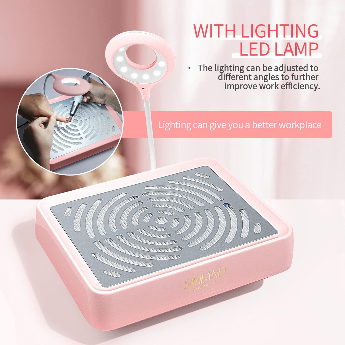 SAVILAND reusable filter pad close-up revealing particle capture and easy cleaning